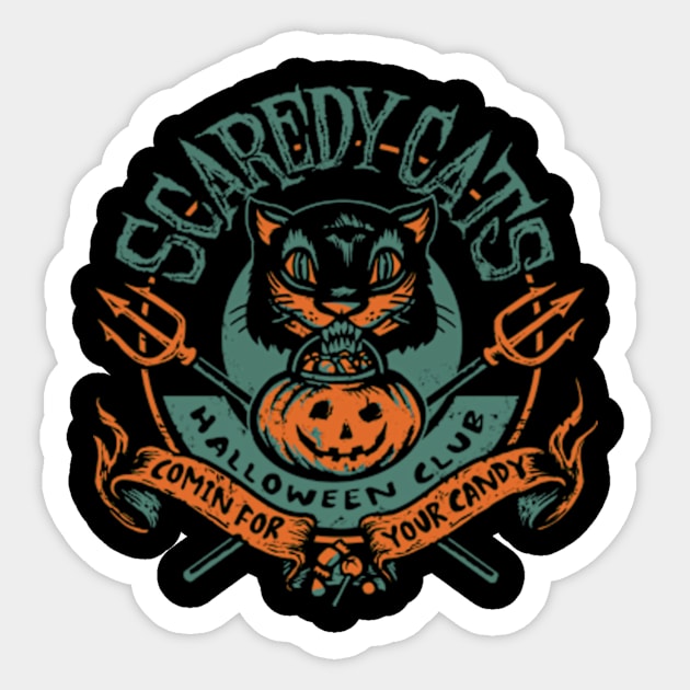 Scaredy Cats Sticker by heartattackjack